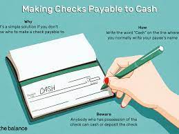 Checks are generally safer than cash because only the payee can cash the check. How To Write And Cash Checks Payable To Cash