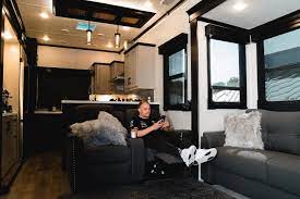 Maybe you would like to learn more about one of these? Inside Valtteri Bottas Luxury Motorhome With Spacious Living Room And Huge Bed That Mercedes Star Lives In At F1 Races