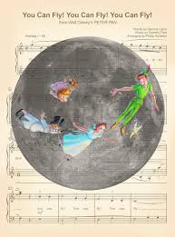 Here Is An Art Print Of Peter Pan Wendy John Michael And Tinkerbell From Disneys Peter Pan This Is Perfect For Any Peter Pan Disney Fana Peter Pan De Disney Art Disney