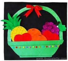 Fruit Basket Craft Kids Crafts Firstpalette Com Fruit Crafts Basket Crafts Fruit Basket