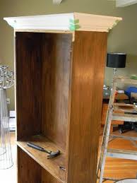 Add Molding To Bookcase This Makes The Piece Look So Good Bookshelf Makeover Bookshelves Diy Furniture Makeover