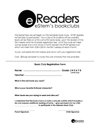 Maybe you would like to learn more about one of these? Fillable Online Book Club Registration Form Name Grade 3 4 5 6 7 8 Teacher Fax Email Print Pdffiller