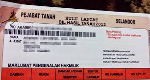 Cukai tanah perlu dibayar sebelum 31 mei setiap tahun. Ptg Selangor Cukai Tanah Mudahnya C