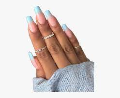 24 pieces of aesthetic faces press on nails | instant nails. Nails Nail Bluenails Pinknails Colorednails Aesthetic Blue Acrylic Nails Coffin Ombre Hd Png Download Transparent Png Image Pngitem