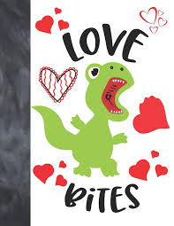 Valentines day means lots of hearts, teddy bears, valentine letters and lots of red color! Love Bites Green T Rex Dinosaur Valentines Day Gift For Boys And Girls Art Sketchbook Sketchpad Activity Book For Kids To Draw And Sketch In Scribblers Krazed 9781675537626 Amazon Com Books