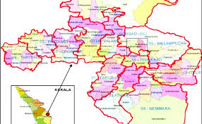 Map of kerala with districts boundaries and the location of the. District Map Of Palakkad With Images Map Palakkad Cute766