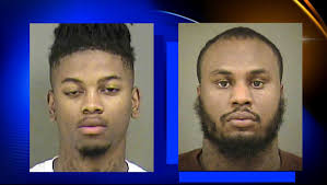 MAN GETS CARJACKED AND GETS GOLD CHAINS & GUCCI WALLET STOLEN Davione  Mackey, 19, (Left) allegedly carjacked a man's Dodge Charger, while also  stealing several gold chains, gold rings, and a Gucci