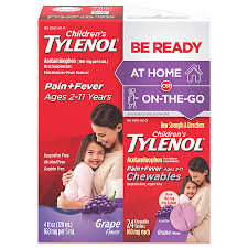 Childrens Tylenol Be Ready Liquid Chewable Tablets Pack