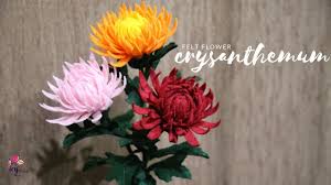 Cara Membuat Bunga Krisan Dari Kain Flanel Diy How To Make Felt Chrysanthemum Flower Youtube Bunga Kain Tenun Bunga Kertas Bunga