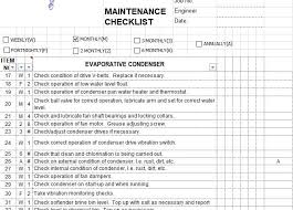 Other people can use excel to fill out the form and then print it if they choose to. Maintenance Checklist Template 12 Download Samples Examples Free