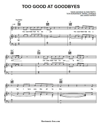 Calum Scott You Are The Reason Sheet Music Too Good At Goodbyes Sheet Music Sam Smith Clarinet Sheet Music Sheet Music Piano Sheet Music Free