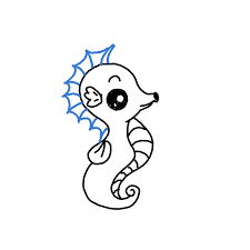 Learn how to draw a cute seahorse for beginners with this easy art lesson! How To Draw A Seahorse Step By Step Easy Drawing Guides Drawing Howtos