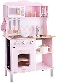 1960s child's pink metal kitchen set museum replicas review. New Classic Toys 11067 Kitchenette Modern Electric Cooking Pink Toys Games Amazon Com