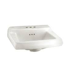 Undermount bathroom vessel sink modern rectangle porcelain ceramic lavatory vanity bathroom sink in pure white (3) model# luf1812. American Standard Comrade Wall Mounted Bathroom Sink In White 0124 131 020 The Home Depot Sink Porcelain Bathroom Sink Bathroom Sink