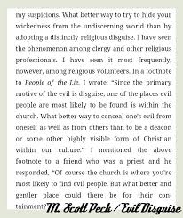 M Scott Peck Evil Disguise Catholic Quotes Best Quotes Inspirational Quotes