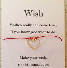 Wish Bracelet Charms Card And Poem Diy Wish Bracelets Diy Jewelry To Sell Valentines Bracelets