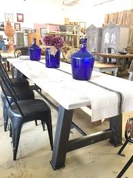 Then, position a side table next to the sofa that complements it. Industrial Steel Frame Dining Table Ark Vintage Vintage Retro Urban Reclaimed