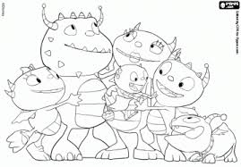 Empapelar Garage Coloring Pages Henry Hugglemonster Colouring Pages