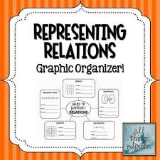 Representing Relations Graphic Organizer Freebie Graphic Organizers Teaching Math Math Interactive Notebook