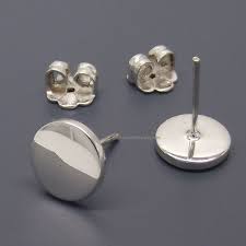 Fake Plug Gauge Earrings White Studs 14 Gauge 16 Gauge Etsy Fake Gauge Earrings Fake Plugs Earrings Stud Earrings For Men