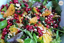 Salade D Orange Et De Grenade Pour Commencer L Annee En Fraicheur La Fee Stephanie Salade Orange Salade D Hiver Salade