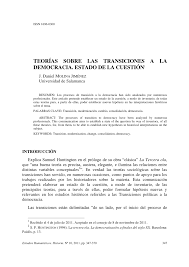 Image result for palabras de transicion | words, spanish. Pdf Teorias Sobre Las Transiciones A La Democracia Estado De La Cuestion