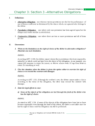 For example, eric has an. Alternative Obligations Q A Indemnity Damages