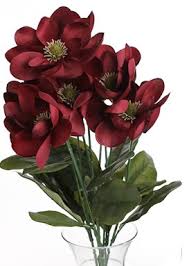 Duovlo fake flowers vintage artificial peony silk flowers wedding home decoration. Burgundy Artificial Southern Magnolia Bush Factory Direct Craft