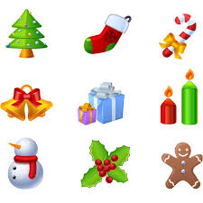 Cartoon Christmas Elements Vector Etsy Christmas Ornaments Christmas Applique Cartoon Christmas Tree
