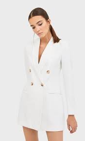Vestito di i saw it first. Stradivarius Blazer A Vestito Femminile Ecru Xs From Stradivarius On 21 Buttons
