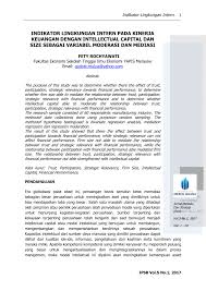 Moderasi adalah kata yang sangat umum digunakan dalam hal konsumsi minuman beralkohol. Pdf Indikator Lingkungan Intern Pada Kinerja Keuangan Dengan Intellectual Capital Dan Size Sebagai Variabel Moderasi Dan Mediasi