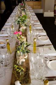 Rustic Wood Plank Table Runner Styling And Flowers By Rustic Wedding Table Runners Rustic Table Runners Table Runners Wedding