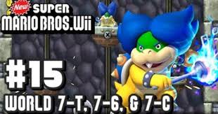 New Super Mario Bros Wii Part 15 World 7 T 7 6 7 Castle Super Mario Bros Mario Bros Super Mario