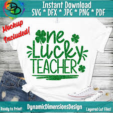 Download Svg Teacher Svg Patrick S Day Svg Cut File Svg Files St Patty S Svg One Lucky Teacher Svg Shamrock Svg St Clip Art Art Collectibles Eco Mus Pl