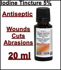 iodine tincture antiseptic for wounds
