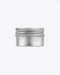 Metal Jar With Lid 50ml In Jar Mockups On Yellow Images Object Mockups Jar Mockup Free Psd Psd Template Free