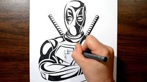 Easy drawing video to follow along with and draw the deadpool sign. Deadpool Face Tattoo 2020