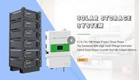 Energy Solar Storage System | Hybrid Solar Power Inverter & LiFePO4 Battery  Pack
