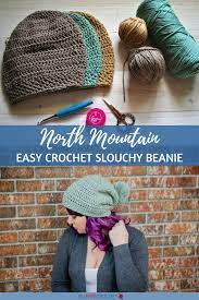 Easy Crochet Slouchy Beanie North Mountain Slouch Crochet Slouchy Beanie Pattern Easy Crochet Slouchy Beanie Crochet Slouch Hat