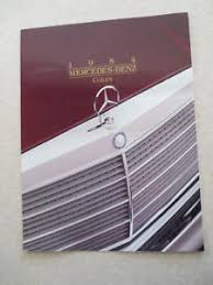 Details About 1984 Mercedes Cars Paint Colour Chart Brochure