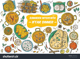 Drawing Of Top View Iftar Dinner On The Table Vector Ad Aff View Top Drawing Iftar Food Illustration Art Food Illustration Design Indian Food Recipes