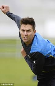 Trent boult of new zealand celebrates the wicket of kumar sangakkara of sri lanka during the 2015 icc cricket world cup match between sri lanka and new zealand at hagley oval on february 14, 2015 in christchurch, new zealand. Trent Boult Is Just As Good As Aussie Quicks In Tandem With Tim Southee Nick Compton Picks New Zealand S Top Five Danger Men Daily Mail Online