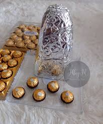 Khas untuk bakal pengantin/yang nak bertunang cuti nanti sempat lagi kalau nak buat sendiri. Tutorial Simple Ferrero Rocher Tower Untuk Hantaran Kahwin Nampak Mahal Eksklusif