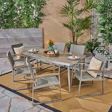 We did not find results for: Manchester Outdoor 7 Piece Aluminum And Wicker Dining Set With Glass Table Top Silver Gray Walmart Com Walmart Com