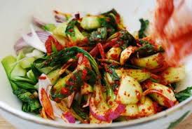 Baby Bok Choy Kimchi Salad Geotjeori Recipe Korean Food Side Dishes Authentic Chinese Recipes Fresh Kimchi