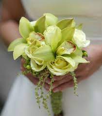 Blog Blog Archive Green Cymbidium Orchids Jade Roses Palm Berry Orchid Bouquet Wedding Green Orchid Orchid Bouquet