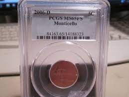 2006 D Jefferson Nickel Pcgs Ms65 Full Steps 8323 Ms65fs Pcgs Auction Prices