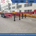 OEM 40FT Gooseneck Tri Axle Skeletal Trailer,40ft Gooseneck ...