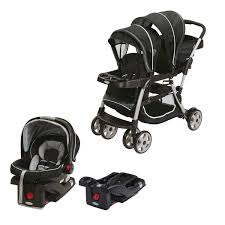 Graco Double Baby Stroller Snugride Car Seat Car Seat Base Travel System Ebay
