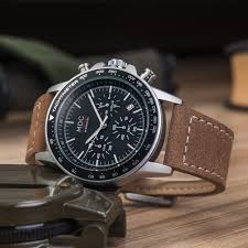 Ebay Herrenuhren Mdc Armbanduhr Manner Chronograph Herren Uhren Sport Datum Leder Braun Armee Quickberater Armbanduhr Manner Uhren Herren Armbanduhr